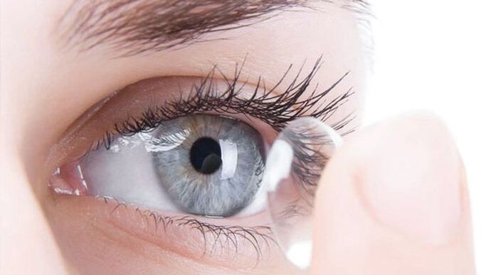 The optical method to correct vision is to wear contact lenses. 