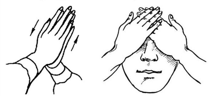 Hand salary for eyes with poor vision